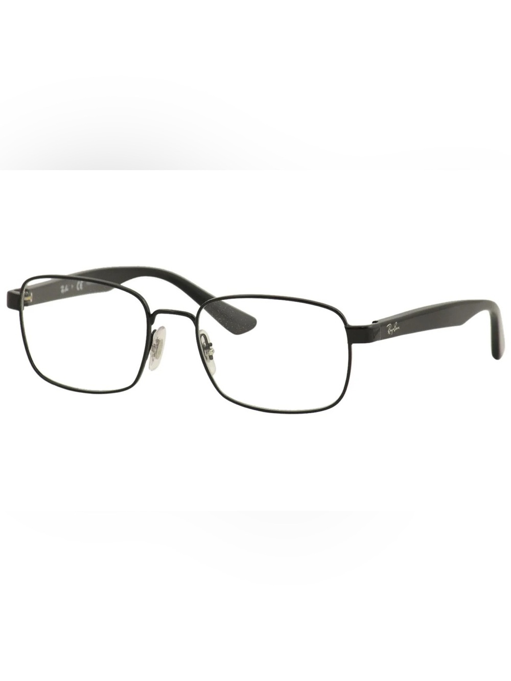 Ray-Ban RB6445 2509 Black Rectangle Eyeglasses Frames 53-18-145 No Rx